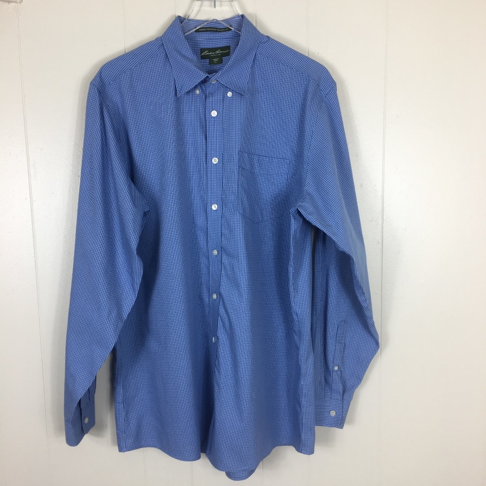 Eddie Bauer Long Sleeve Men's Dress Shirt Size TL